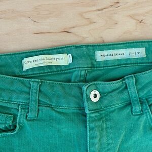 Green Denim Skinnies